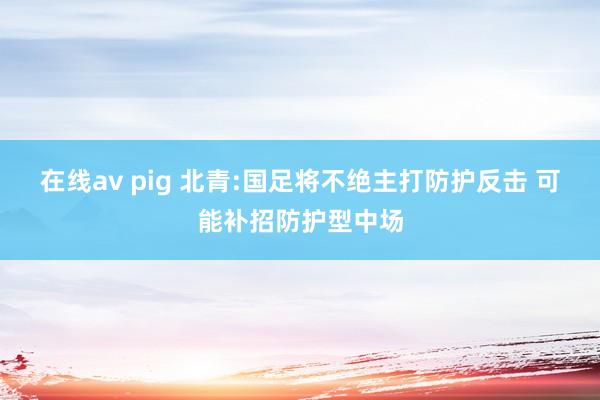 在线av pig 北青:国足将不绝主打防护反击 可能补招防护型中场