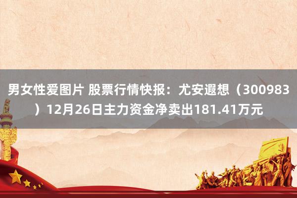 男女性爱图片 股票行情快报：尤安遐想（300983）12月26日主力资金净卖出181.41万元