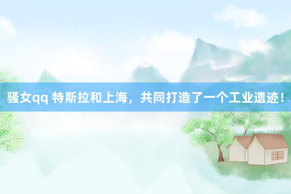 骚女qq 特斯拉和上海，共同打造了一个工业遗迹！