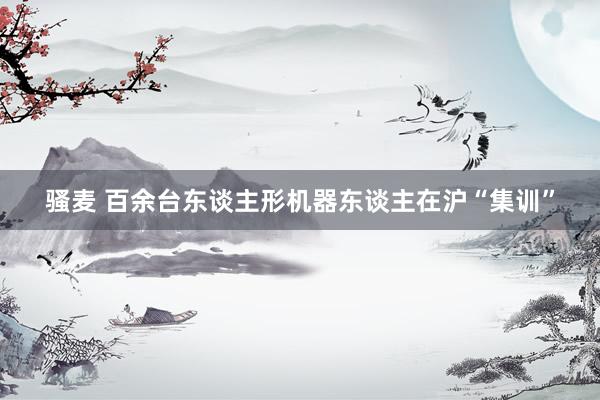骚麦 百余台东谈主形机器东谈主在沪“集训”