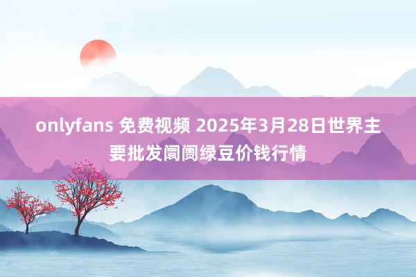 onlyfans 免费视频 2025年3月28日世界主要批发阛阓绿豆价钱行情