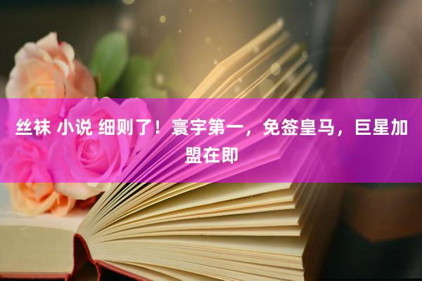 丝袜 小说 细则了！寰宇第一，免签皇马，巨星加盟在即