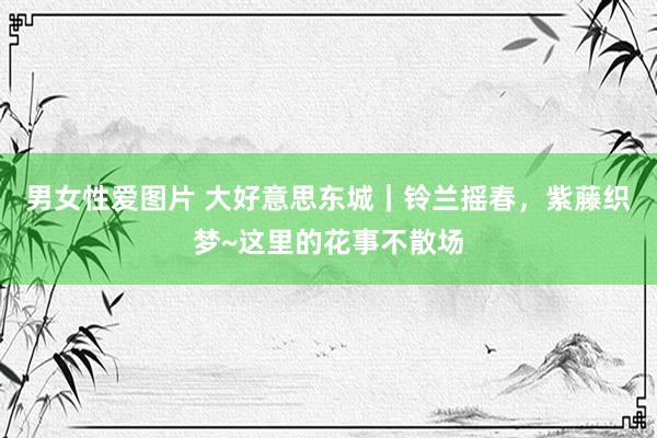 男女性爱图片 大好意思东城｜铃兰摇春，紫藤织梦~这里的花事不散场