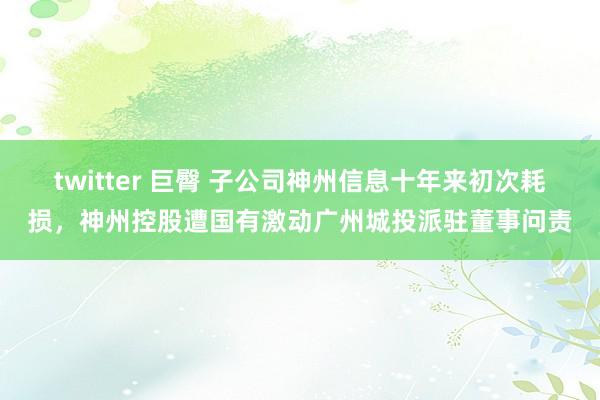 twitter 巨臀 子公司神州信息十年来初次耗损，神州控股遭国有激动广州城投派驻董事问责